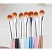 WOIWO 6 PCS Fiber Eyeshadow Brushes - Colorful Plastic Handle Applicators for Perfect Eye Makeup | Shop Internationally - Buy Online on GoSupps.com