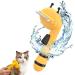 annalovic Pet Grooming Brush, Deshedding Tool for Cats and Dogs, Deshedding Cat Brush Dog Brush. Medium Yellow