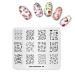 Alexnailart Nail Art Stamping Plate Template Christmas theme Candy Crystal ball Gingerbread man Gift Pattern DIY Nail Art Image Stamp Stamping Plates Manicure Print Tool CH004