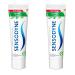 Sensodyne Sensitive Fluoride Toothpaste Daily Toothpaste for Sensitive Teeth 75ml (Pack of 2)