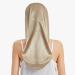 Premium 100% Silk Mulberry Hair Hood for Curly Hair | Lilysilk 19 Momme Long Sleeping Cap for Women - Brown - Buy Online on GoSupps.com