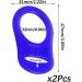 Silicone Dummy Clips Adapter - 2 Pcs Blue Silicone Button Ring Pacifier Clip Adapter - Buy Online on GoSupps.com