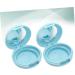 POPETPOP 1 Set 2pcs Loose Powder Container Empty Loose Powder Case Powder Puff Highlight Tool Jar 6.1x6.1cm Blue - Buy Online on GoSupps.com
