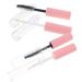 SKISUNO 4pcs Eyeliner Stick Mascara Bottle Vial Refillable Clear Bottles Clear Eyelash Mascara Pink The Pet 1 g (Pack of 1) Pink