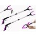 2- Pack 32 inch GrabRunner Folding Reacher Grabber Tool with Magnetic(Pink/Pink)