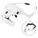 Headband Magnifier Headband Magnifier Glass LED Magnifying Glasses with Lamp 1X to 3.5X Zoom with Adjustable 5 Lens Loupe Hands Free Magnifying Glasses with 2 LED Lights Better Life