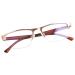 FONHCOO Half-rim reading glasses men half-rim glasses women reading aid for seniors visual aid with blue light filter half-rim glasses gold 4.0 x