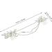 WOFASHPURET 1Pc double hair comb Wedding Crystal Hair Comb Bridal Hair Combs wedding jewelry for bridesmaids crystal hair chain hair pin jewelry French rhinestones flowers Miss white - Buy Online on GoSupps.com