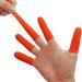 100Pcs Orange Rubber Anti-Slip Finger Cots - Disposable Protective Finger Covers for Easy Electronic Repair - Buy Online on GoSupps.com
