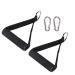 Premium Exercise Pull Handles Resistance Bands Handle Fitness Handle Workout Handles Dense Foam Wrap Handle Replacement Fitness Equipment for Pilates Yoga Strength Training Black-1 Pair