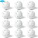 THIODOON Limited Flight Practice Golf Balls - 12 Pack White - Hollow Plastic Training Balls for Swing Practice - Colored Airflow Design - Ideal for Driving Range & Indoor Use - Buy Online on GoSupps.com