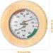 Fivtsme 2 in 1 Sauna Thermometer Hygrometer - Premium Quality Wooden Frame 145mm Heat-Resistant Sauna Accessories - Buy Online on GoSupps.com