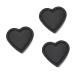 3 Pcs Heart Shaped Window Box Gift Boxes with Lids Christmas Paper Gift Boxes Clear Container with Lid Gift Arrangement Boxes Flower Packing Container Transparent Lid Flowers Skin 1 count (Pack of 1) Blackx3pcs