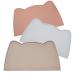 Ohmo bowl pad for small dogs and cats 46x25cm base for cat bar non -slip feed pad made of silicone waterproof beige 46x25cm beige