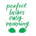 Autocollants muraux en vinyle Mascara Maquillage Cils Salon de beaut Citation 36x43 2 cm Plusieurs options de taille Petit Vert Vinyl Art Stickers Zz5130 S-Green