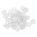 OSALADI 100Pcs Gel Finger Cots Finger Protector Support Silicone Finger Tip Caps for Finger Cracking Corns Blisters Calluses and More White