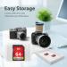 Gigastone 64GB 5-Pack SD Cards UHS-I U1 Class 10 SDXC Memory Cards with Mini Cases - High Speed for Full HD Video - Compatible with Canon, Nikon, Sony, and More - Buy Online on GoSupps.com