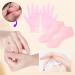 Lovehomily Anti Slip Foot & Hand Spa Mask Pedicure Socks & Moisturizing Gloves Silicone Hands Protective Gloves Prevents Dryness for Feet/Hand Care (Pink) - Buy Online on GoSupps.com