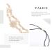 Yalice Indian Flower Head Chain Jewelry - Gold Crystal Headband for Women and Girls - Buy Online on GoSupps.com