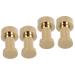 Alipis 4 Pcs Bathroom Towel Hook Black Hooks for Hanging Multifunctional Brass Wall Hooks Clothing Indoor 3X1.8X1.8CMx2pcs Goldenx2pcs