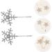 MAGICLULU 2 Pairs Side Rhinestone Barrette Headdress Barrette Rhinestones Hair Clip Women Hairpin Bobby Pin Snowflake Hair Clips Fashion Hairpins Rhinestones Barrette Women Barrette Hair Pin - Buy Online on GoSupps.com