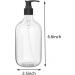 2 Pcs 10oz Clear Plastic Pump Bottles for Essential Oil, Soap, Lotion, Shampoo - Buy Online on GoSupps.com