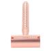 Sonew double-edged razor plane for men zinclegation razor washable anti-slip handle body hair removal tool (copper)