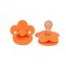 HAOLEI Baby Pacifier for 6 to 18 Months Baby Soft Silicone Bling Newborn Pacifier for Home Orange One Size