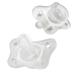 Chicco PhysioForma Silicone Mini Pacifier in Clear for Babies 0-2m Orthodontic Nipple BPA-Free 2-Count in Sterilizing Case
