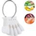 Nail Color Card - 4 Colors 50 pcs Nail Art Tips for Manicure Polish Gel Display - White - Buy Online on GoSupps.com
