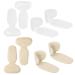 Dadabig 4 pairs of heel cushions high heel heel heel pillow heel protection foot care heel cushion AntiSlip made of silicone self -gluing non -slip comfort against bubbles shoe inserts heel holder beige/transparent