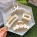 6Pcs Large Nonslip Hair Claw Clips for Women - White | Cute Jaw Hair Claws Barrettes for Thin Hair | Ponytail Holder & Hair Accessory - Buy Online on GoSupps.com