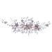Angoily Headgear Hair Dryer Brush Bridal Hair Decor Bridal Clip Bridal Flower Hair Comb Crystal Headpiece Tiara Wedding Hair Comb Bride Metal Accessories Pearl