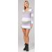 Zeta Ville Women's Maternity Stripes Knit Jumper Dress Tunic Top V-Neck - Lavender 8-10 - Buy Online on GoSupps.com