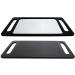 Nerien Black Hand Makeup Mirror | Double Handle Salon Mirror | Unbreakable & Large | Hairstylist & Barber Accessories - Buy Online on GoSupps.com