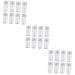 MAGICLULU Clear Nail Polish 12 Sets Fully Transparent Handle with Lid Silicone Seal Printer Manicure Plastic Stamping Tool