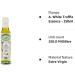 White Truffle Essence - 250ml | Olio Luglio White Truffle Olive Oil | Extra Virgin, Cold Pressed | Glass Bottle - Buy Online on GoSupps.com
