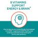 Whollium Vitamin B Complex with Methyl B12, Folate, Niacinamide & Biotin - Energy & Brain Support - 60 Vegan Caps - Buy Online on GoSupps.com