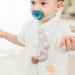 Paperkiddo 2pcs Pacifier Chain for Boys & Girls - Nickel-Free Clips 22cm Musselin - Moon & Stars Design - Buy Online on GoSupps.com