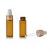 Enslz 15 Mini Amber Glass Bottles (5ml) - Refillable Essential Oil Perfume & Cosmetics Storage with Golden Screw Caps - Perfect for Samples & Travel - Buy Online on GoSupps.com