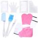 Osaladi 1 Set Hand and Foot Care Set Warmer F ustlings Hand covers dry skin fast heating spa-stuff hand use work plastic gloves (foot covers) skin care products