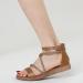 Shop XTZYGLFD Women's Roman Sandals - Comfortable Fashionable Flat Sole with Foot Vault Support | Summer Brown UK Size 6 - Buy Online on GoSupps.com