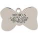 BWM Customised Fashion Pet ID Tags Dog Tags | Dog Tag for Pets Laser Engraved & Personalised | ID Tags for Dogs & Cats | Durable Strong & Deeply Engraved - Sparkly Pink Bow Tie Small S (Pack of 1) Pink - Buy Online on GoSupps.com