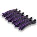 Pack of 12 hair clips plastic hair clip combi clip card hair clips hairdresser sectioning clips hair clips combi made of plastic purple