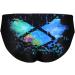 ARENA Boys' Multi Pixels Swim Briefs - Stylish Comfortable & Durable Swimwear (Black-Multi Turquoise) - Buy Online on GoSupps.com