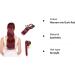 S-noilite Trendy 23 Straight Wrap Around Ponytail Clip in Hair Extension - Maroon Dark Red - 23 Inch - Buy Online on GoSupps.com