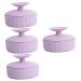 VOSAREA 4pcs Makeup Brush Cleaning Box Silicone Makeup Mat Brush Cleaner Mat Makeup Brush Cleaner Mat for Brush Cleaning Silicone Makeup Tool Cleaner Makeups Tool Clean Supplies