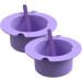 Buy Silicone Wax Pot Insert 2 Pack - Non-Stick Wax Warmer with Spatulas (Purple) | International Shipping Available - Buy Online on GoSupps.com