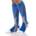 Compression Socks for Men and Women Support for Running Football Travel Elastic Riding Socks L-XL Blue
