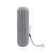 Digjobk toothbrush mug simple outdoor travel washing cheekin portable cylindrical toothbrush toothpaste storage box bathroom (color: gray) 19.5*5.5 Gray